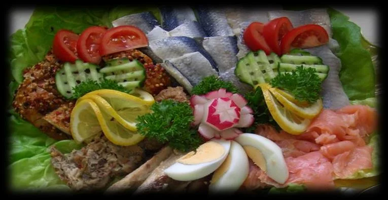 Originalfoto aus dem Abschnitt Fischplatten & Graved Lachs